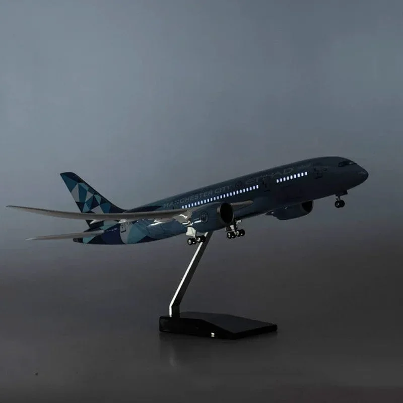 B787 Manchester City - Etihad - Scale 1/130 - 43cm - 16.9 in - Airplane Model - Image 9